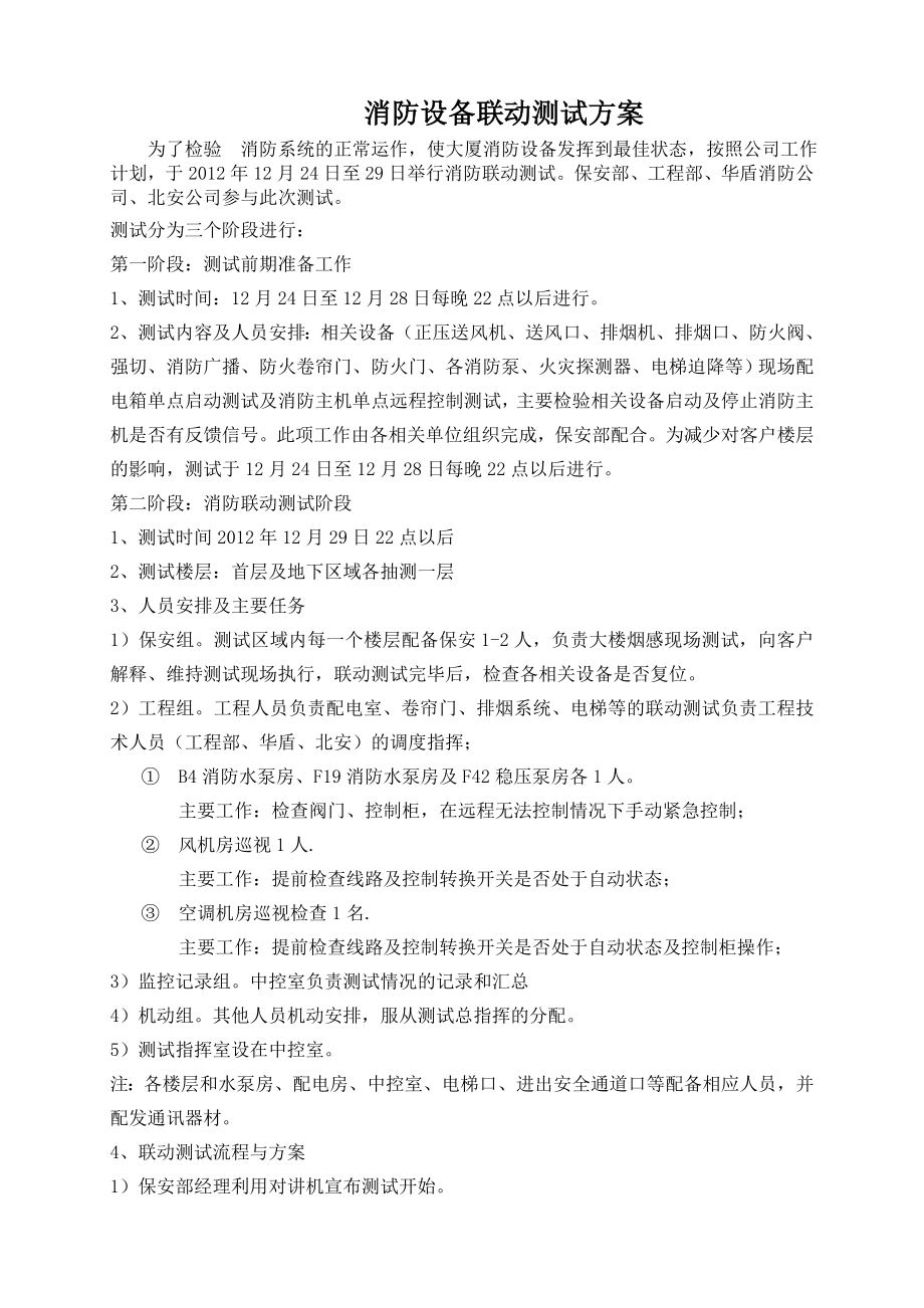 消防联动测试方案.doc_第1页