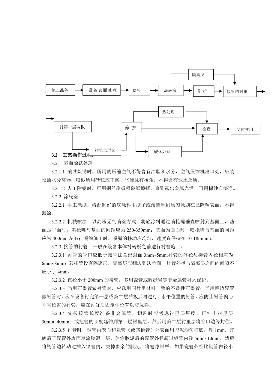 22603设备耐酸砖板衬里施工工艺标准.doc_第3页