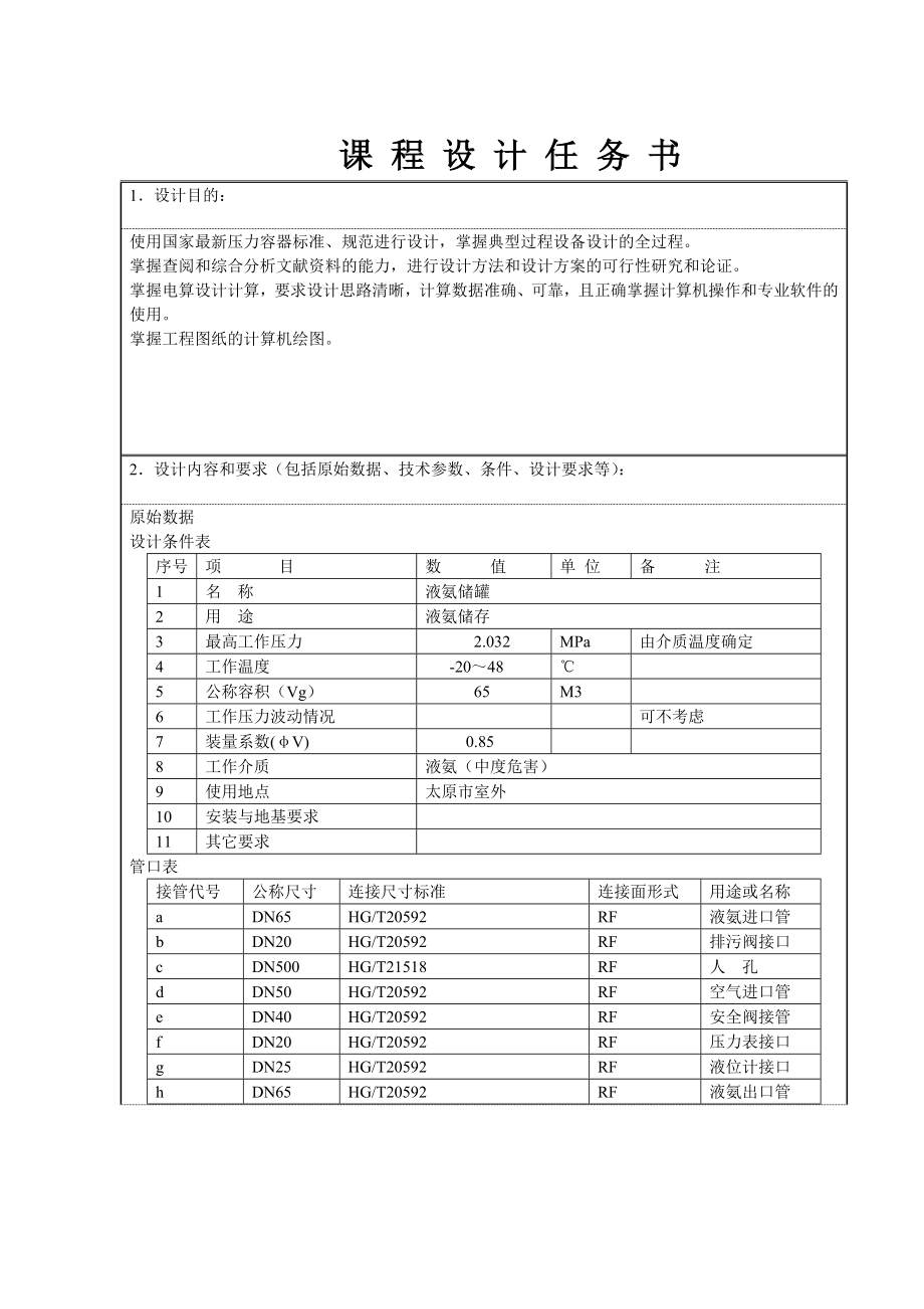 65立方液氨储罐的设计 课程设计.doc_第3页