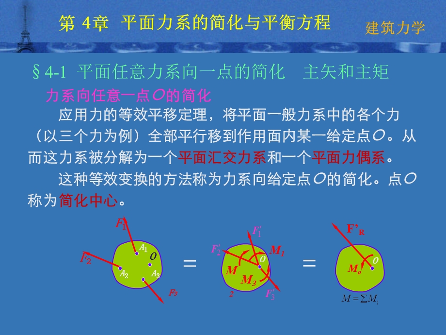 第4章平面力系的简化课件.ppt_第3页