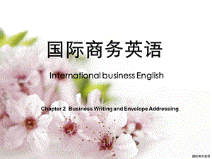 国际商务英语Business Writing and Envelope Addressing.ppt
