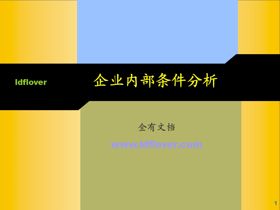 企业内部条件分析.ppt_第1页