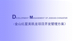 上海金山红星美凯龙项目开发管理方案（31页） .ppt