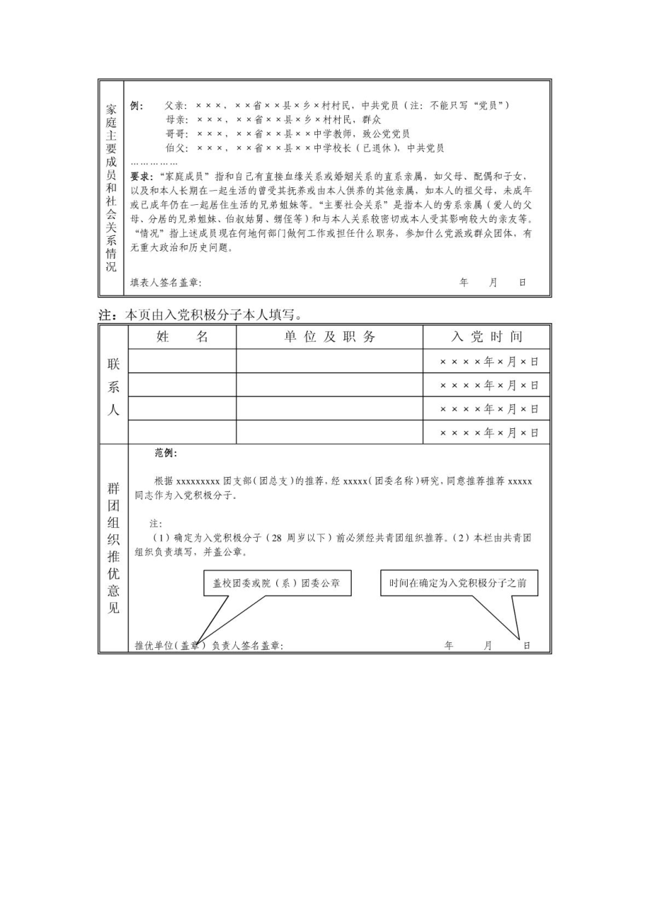 中国共产党入党积极分子考察表样例.doc_第3页