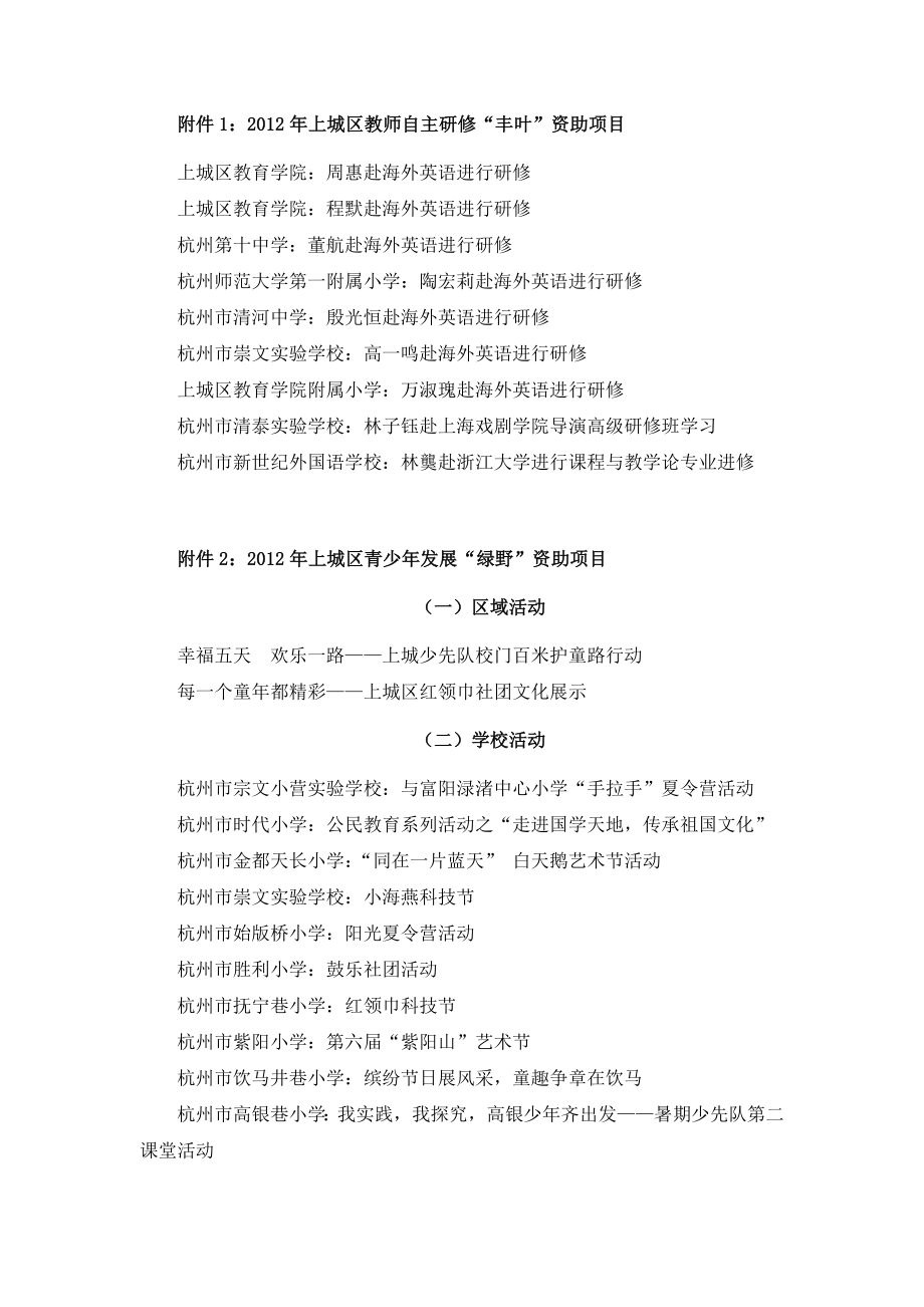 关于上城区教育发展基金会资助、奖励项目的公示.doc_第2页