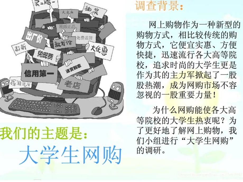 社会实践调查报告有关大学生网上购物的调查报告课件.ppt_第3页