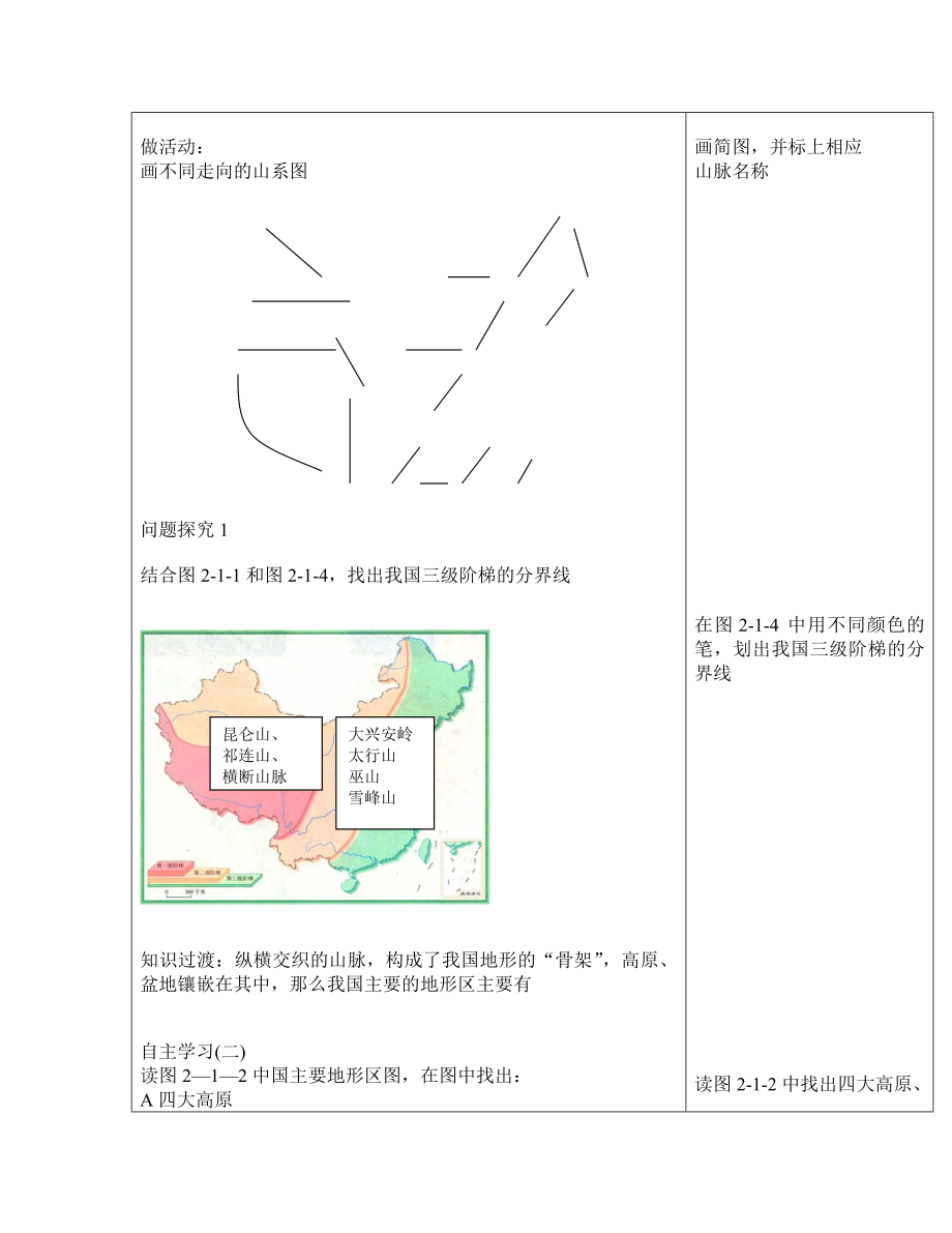 商务星球版地理八级上册第二章《地形地势特征》教案.doc_第3页