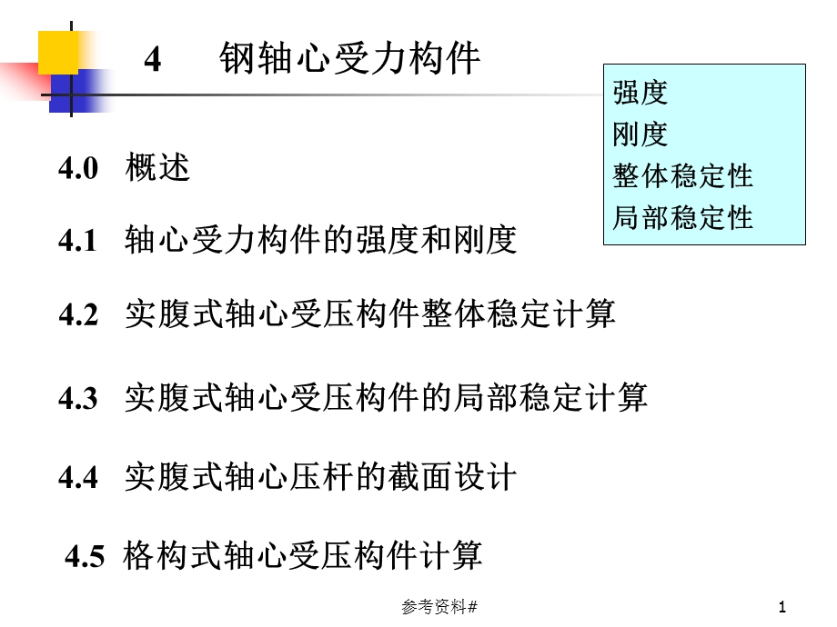 第4章-钢结构轴心受力构件——格构式(谷风教育)课件.ppt_第1页