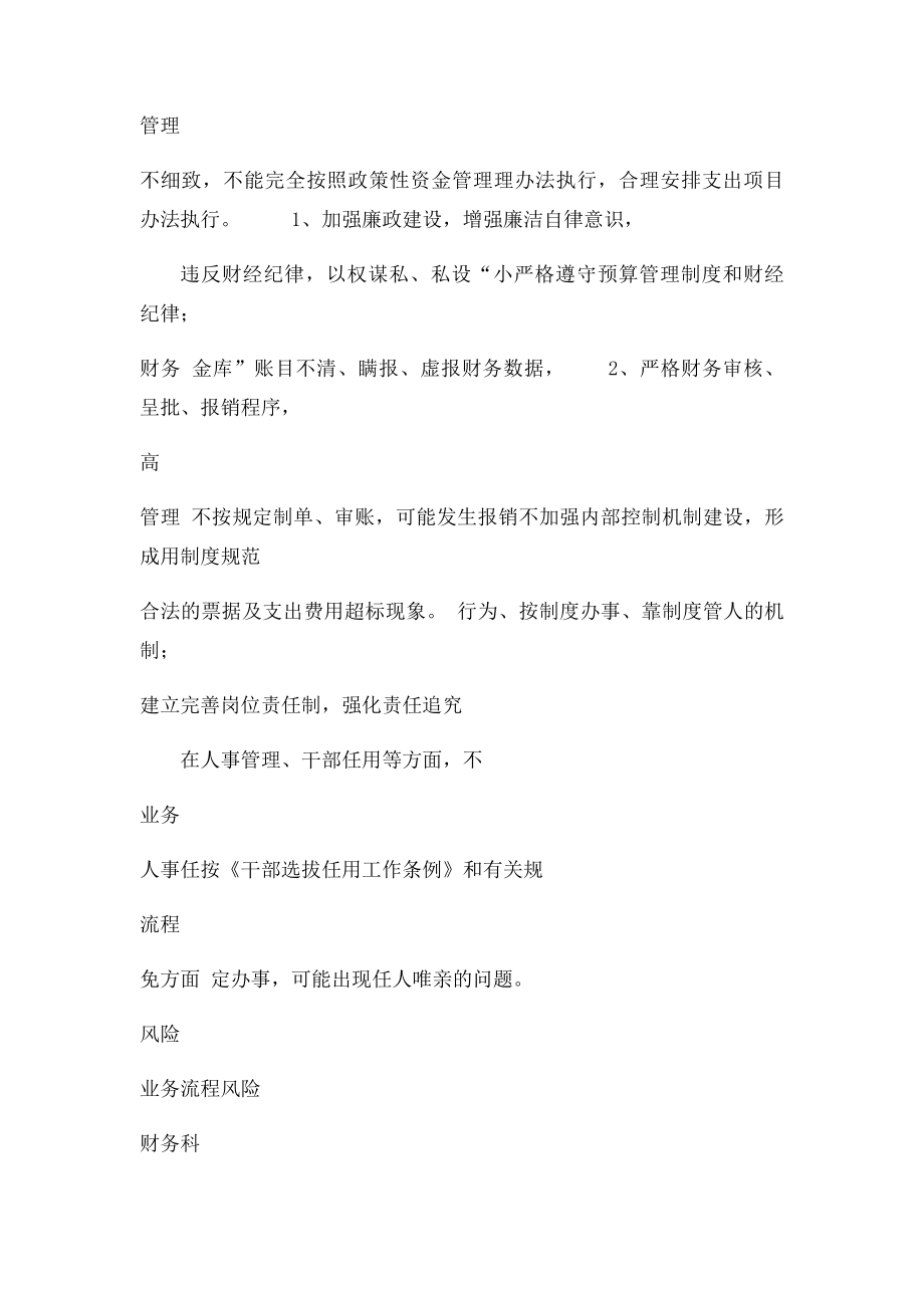 廉政风险防控措施防控责任一览表.docx_第2页