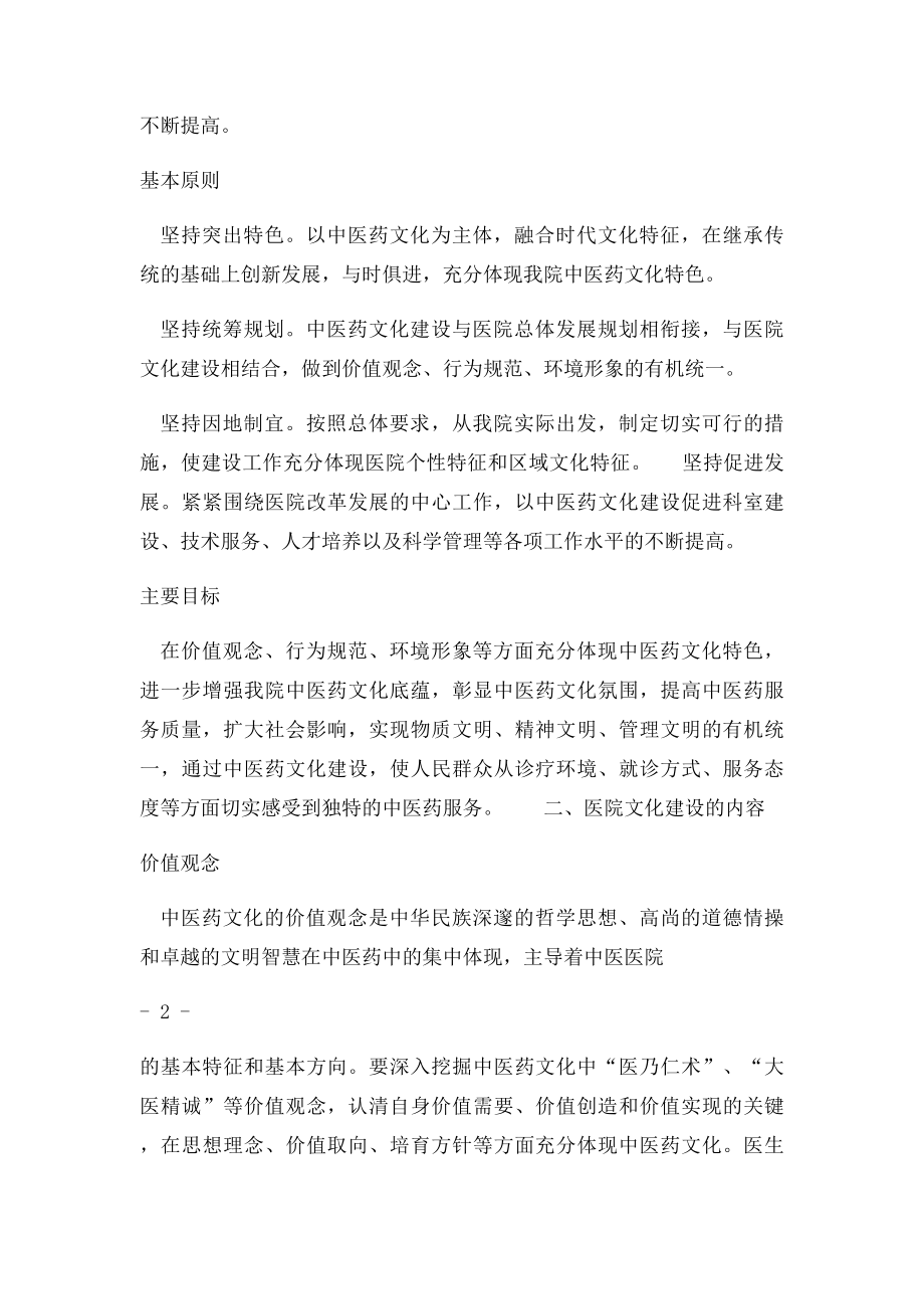 中医院中医文化建设发展规划.docx_第2页