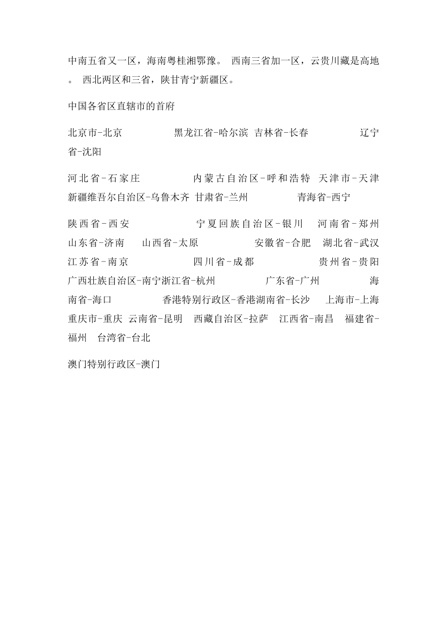 中国省区记忆口诀.docx_第2页
