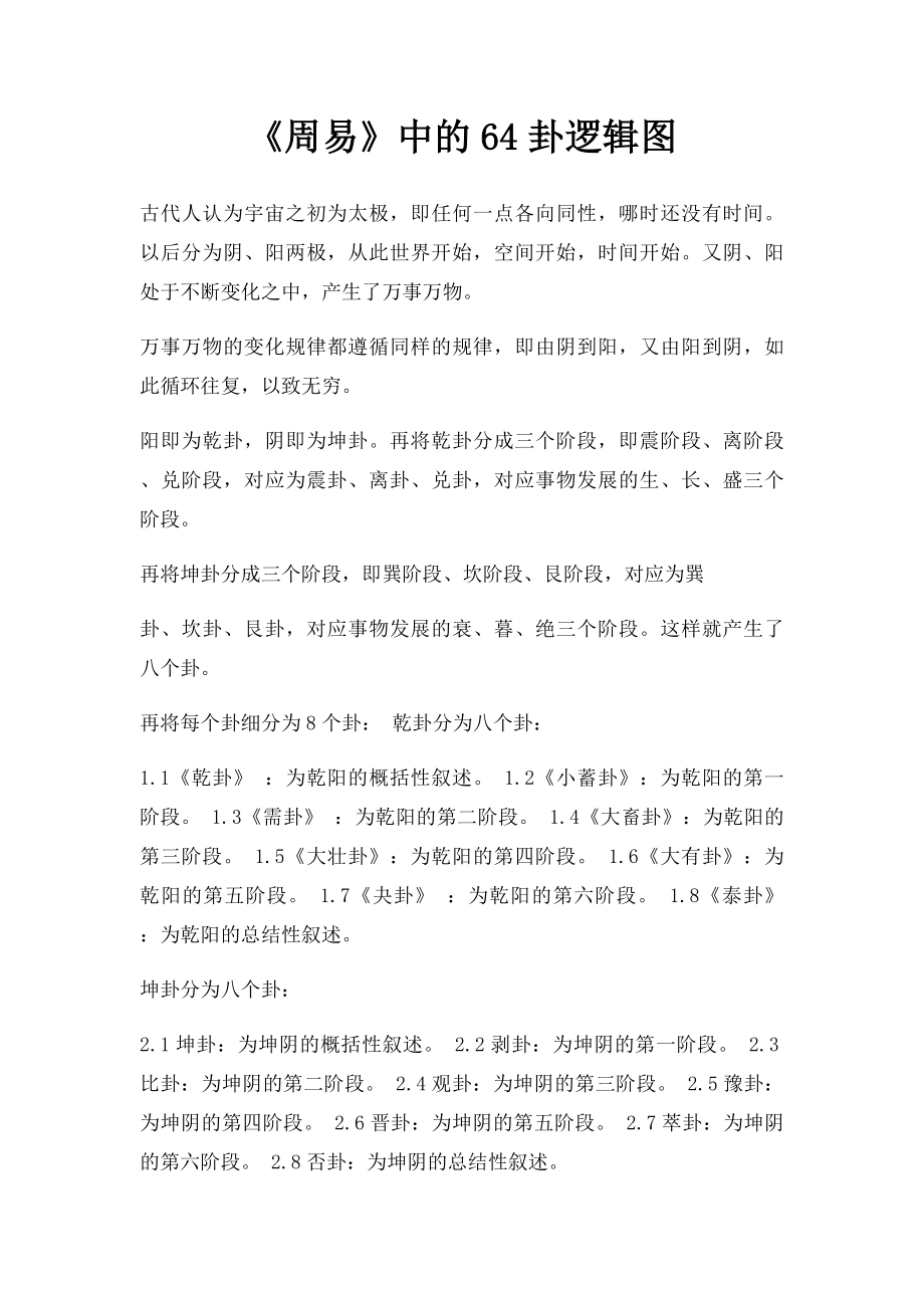 《周易》中的64卦逻辑图.docx_第1页