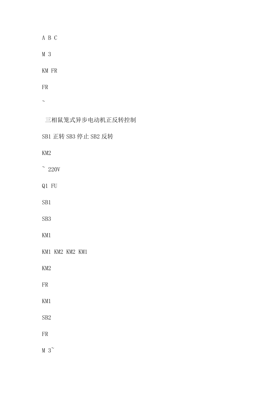 三相鼠笼式异步电动机点动和自锁控制电路图.docx_第2页