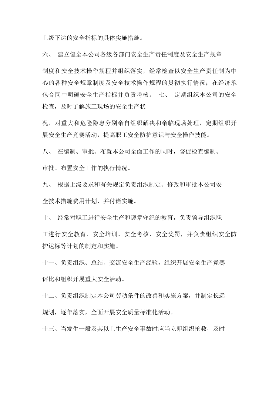 各级各部门安全生产责任制.docx_第3页