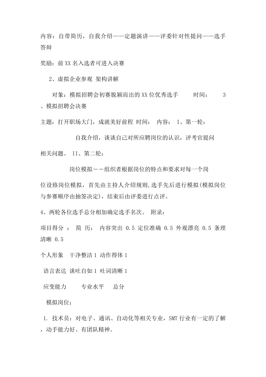 大学模拟招聘会策划书.docx_第3页