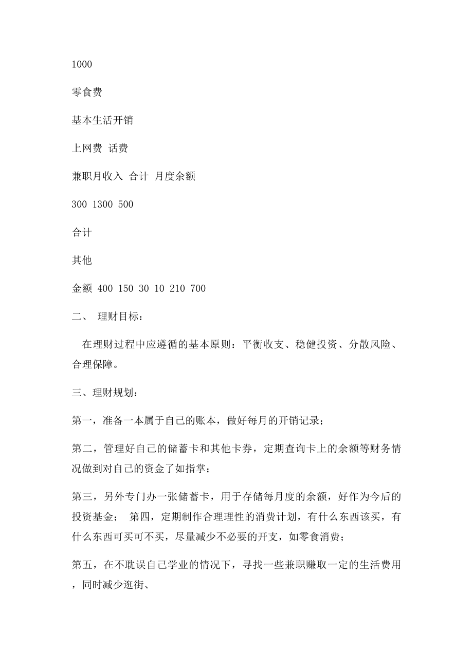 大学个人理财规划书.docx_第2页