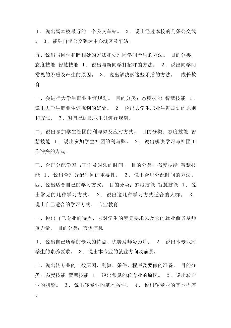 大学新生入学教育的内容与目.docx_第3页