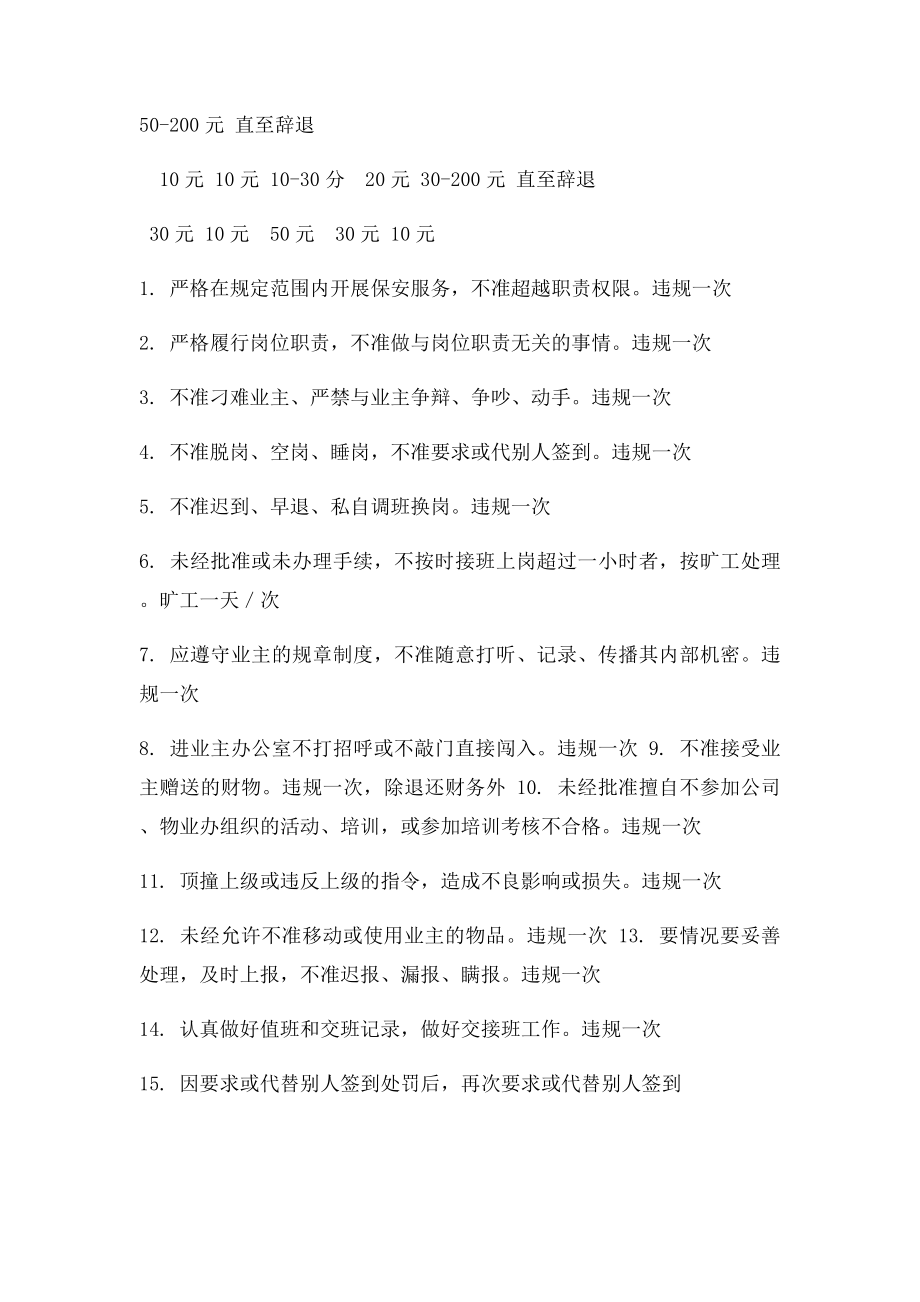 保安服务质量量化考核表.docx_第3页