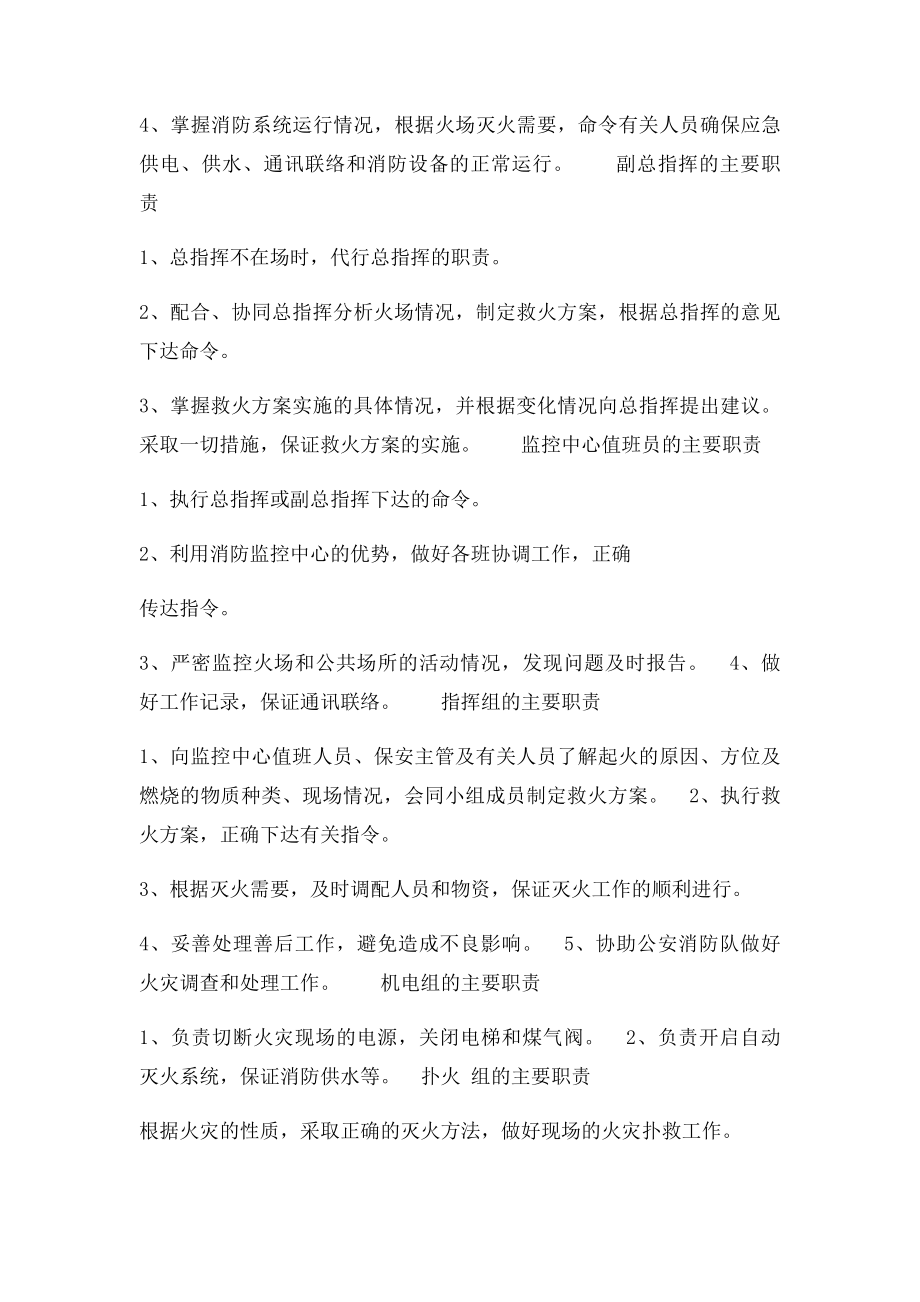 大型购物商场消防灭火应急预案.docx_第2页