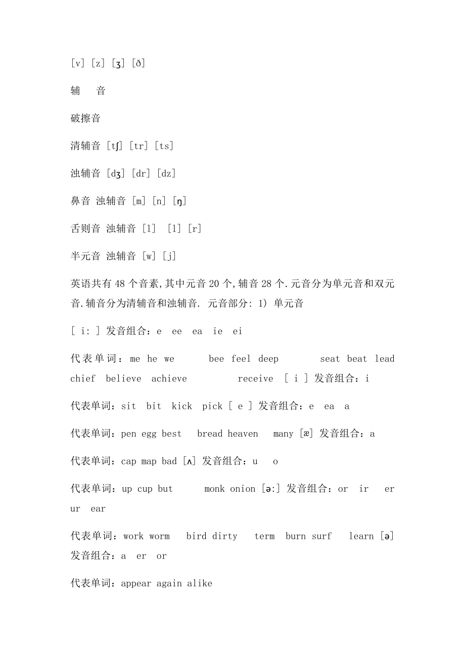 字母组合对应的音.docx_第2页