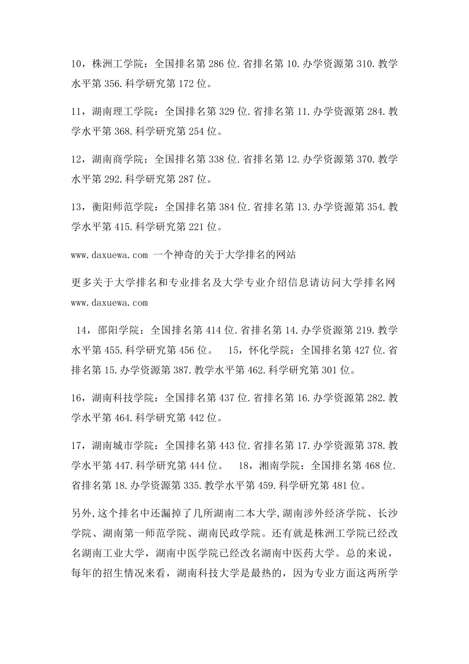 湖南二本大学排名(1).docx_第2页