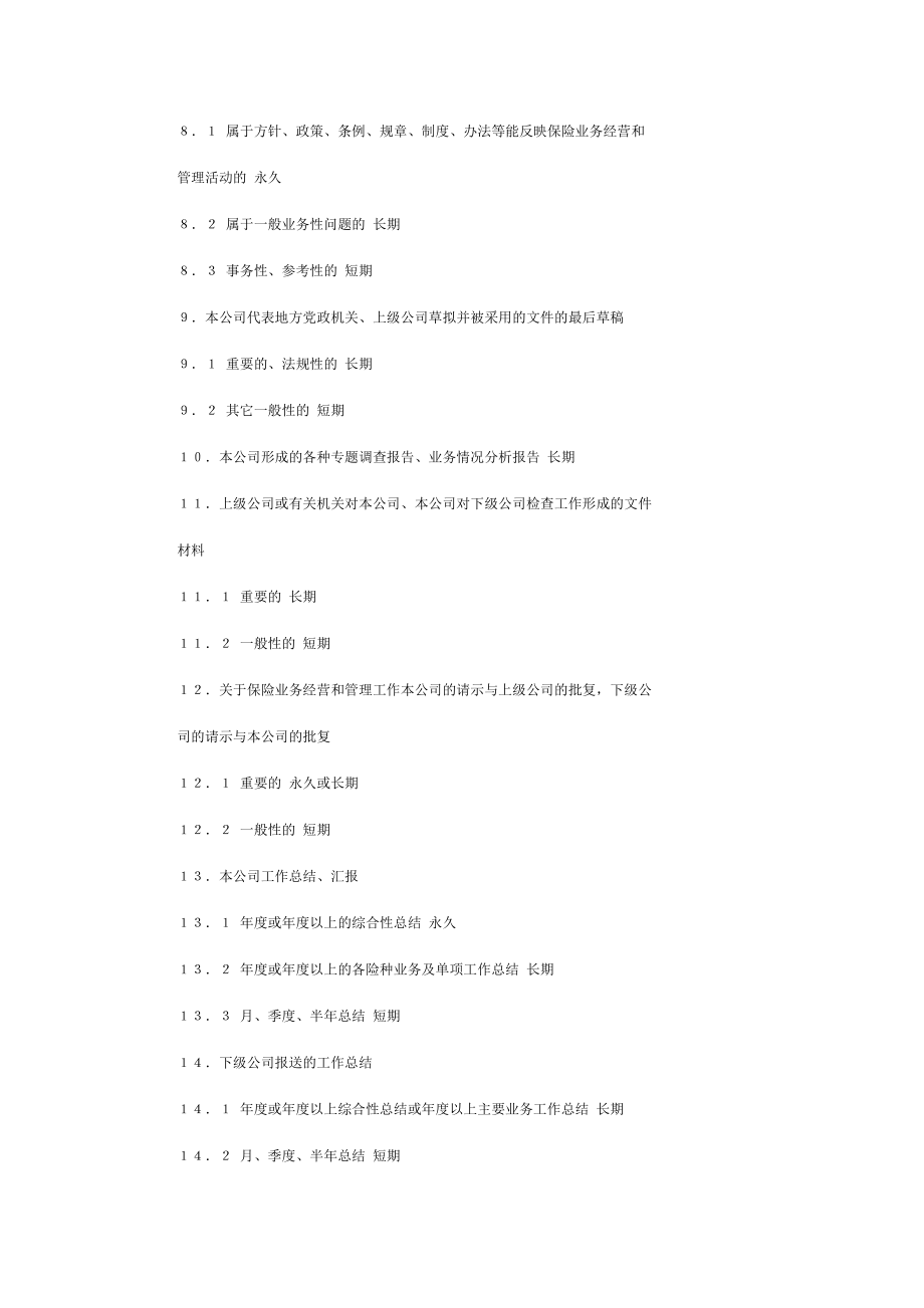 中国人民保险公司档案保管期限表.doc_第2页