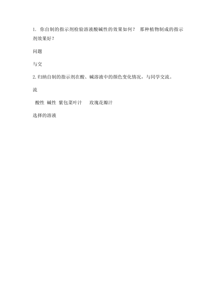 溶液酸碱性的检验实验报告.docx_第2页