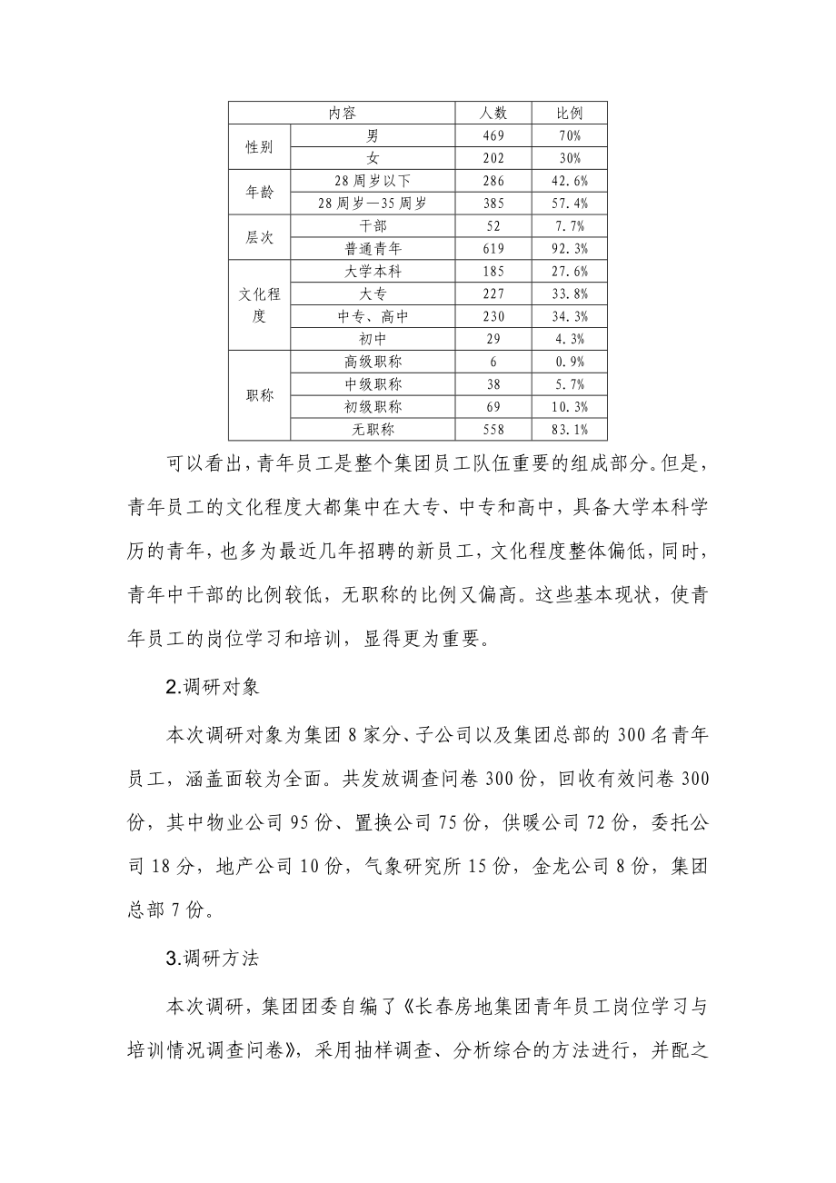 关于企业青员工岗位学习与培训情况的调研报告.doc_第2页