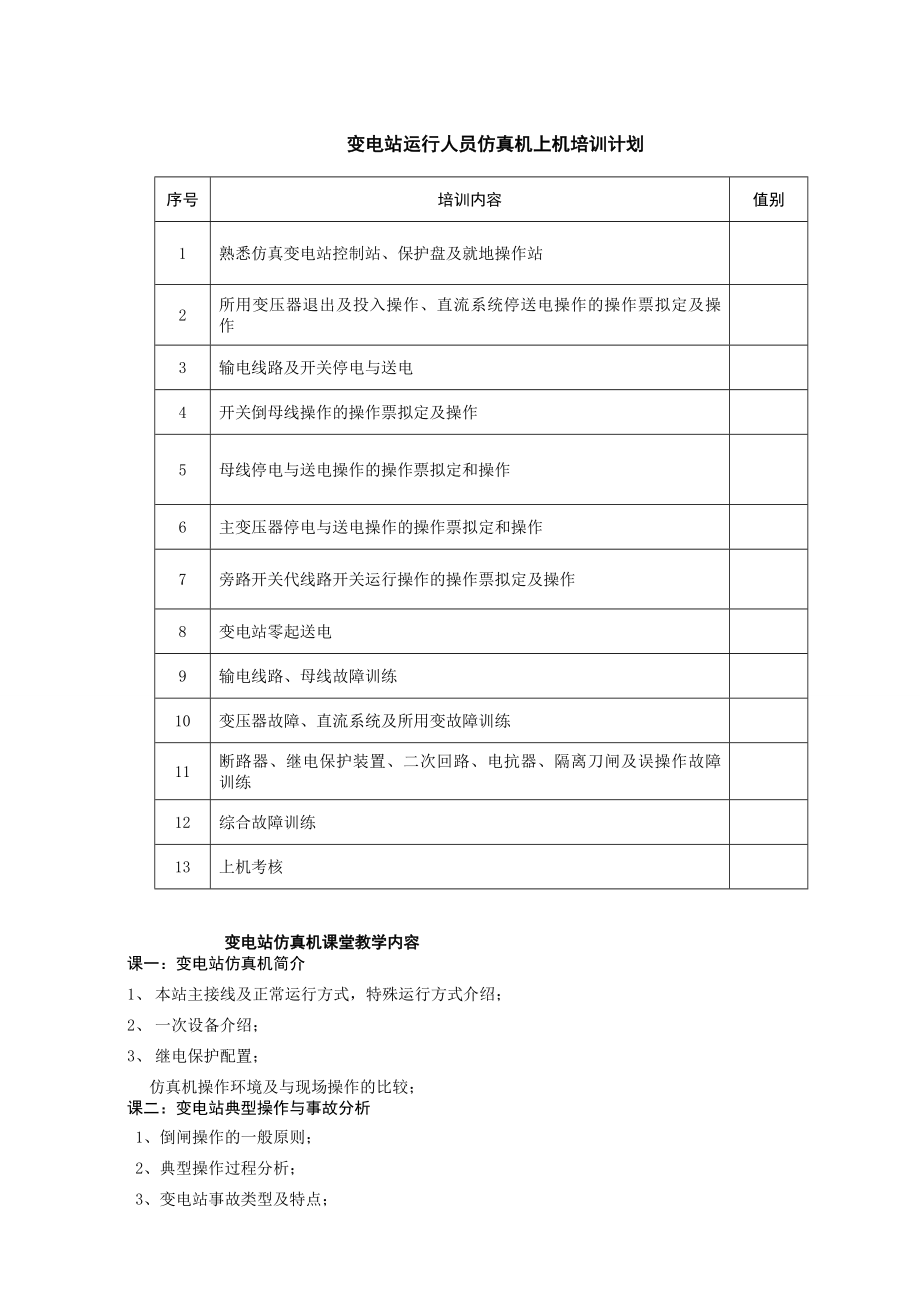 变电站运行人员仿真培训教学大纲.doc_第3页