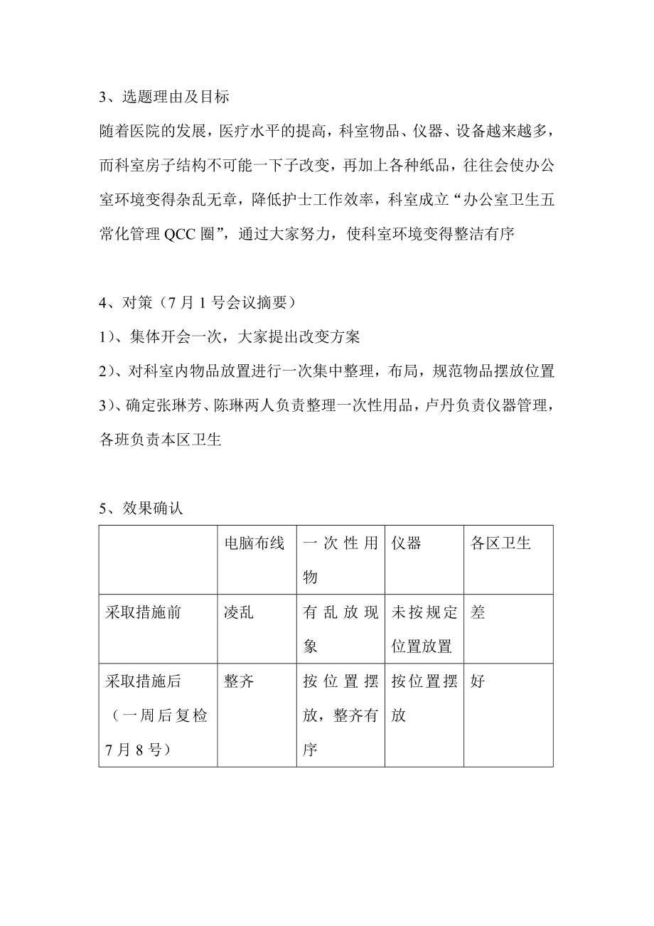 qcc圈名办公室卫生五常化管理.doc_第2页