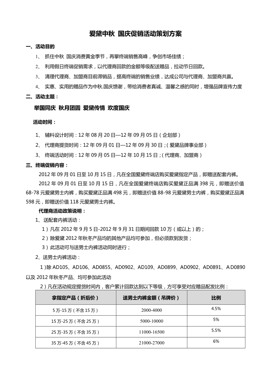 内衣品牌国庆促销活动策划方案.doc_第1页