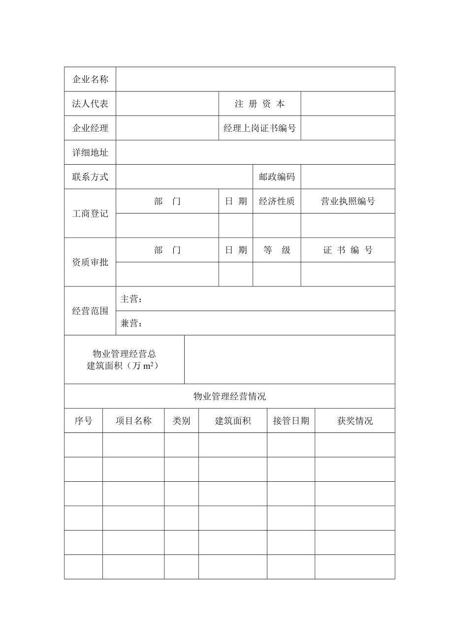 晋中市物业管理企业资质申报表.doc_第3页