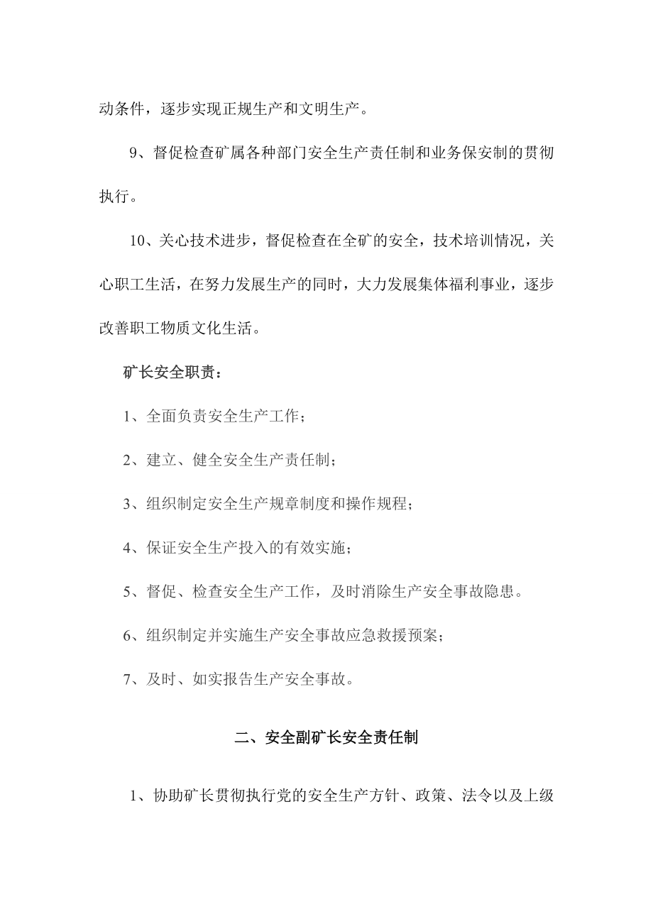 某某煤矿各级领导安全生产责任制汇编【精品专业参考资料】.doc_第3页