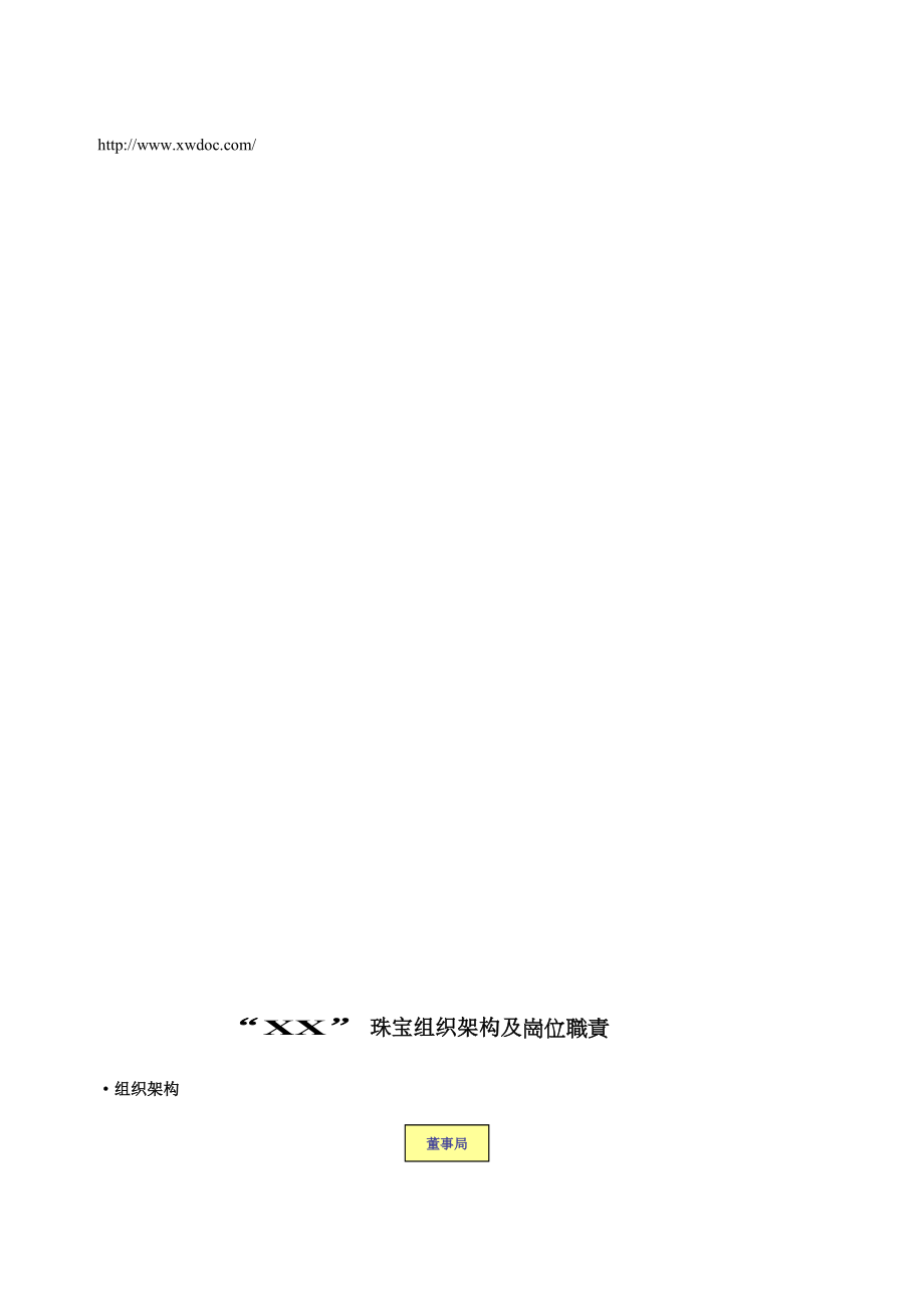 “XX”珠宝崗位職責及组织架构(doc16).doc_第1页