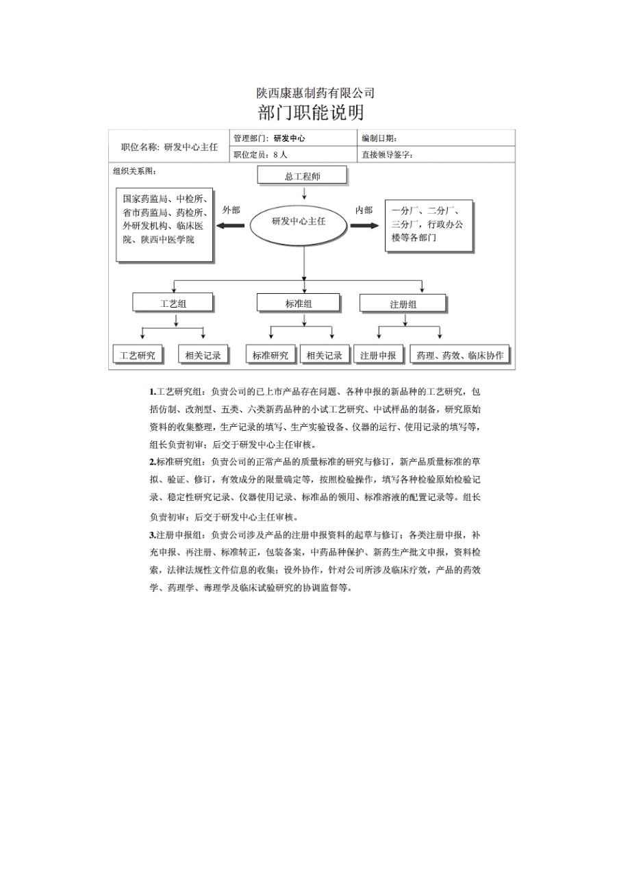 研发中心机构设置、职责与权力.doc_第3页