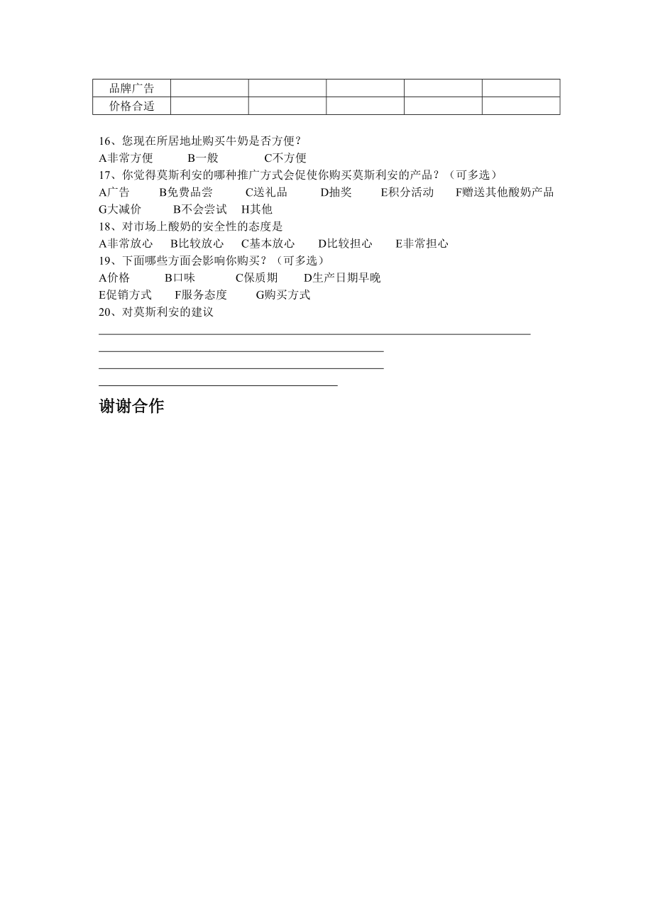 关于莫斯利安的调查问卷.doc_第2页