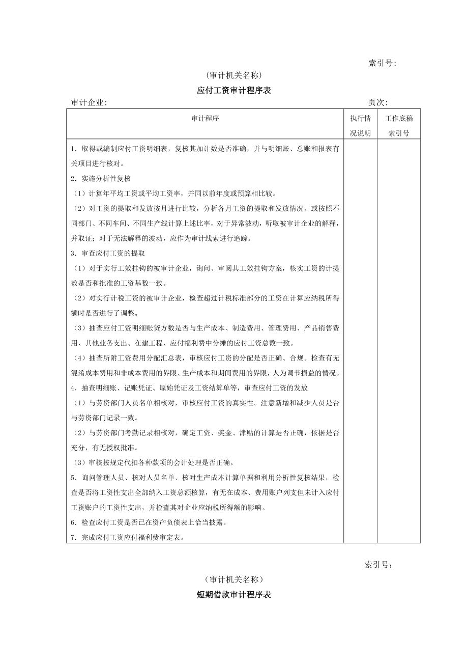 财务制度 审计实施 流动负债.doc_第1页