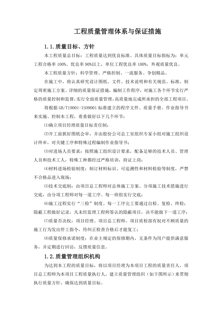 精品文档工程质量管理体系与保证措施.doc_第2页