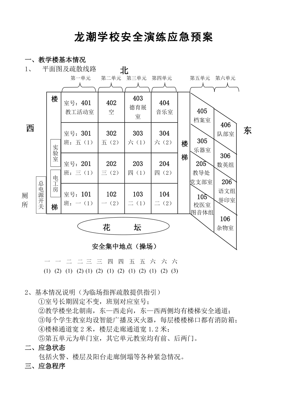 学校安全演练应急预案.doc_第1页