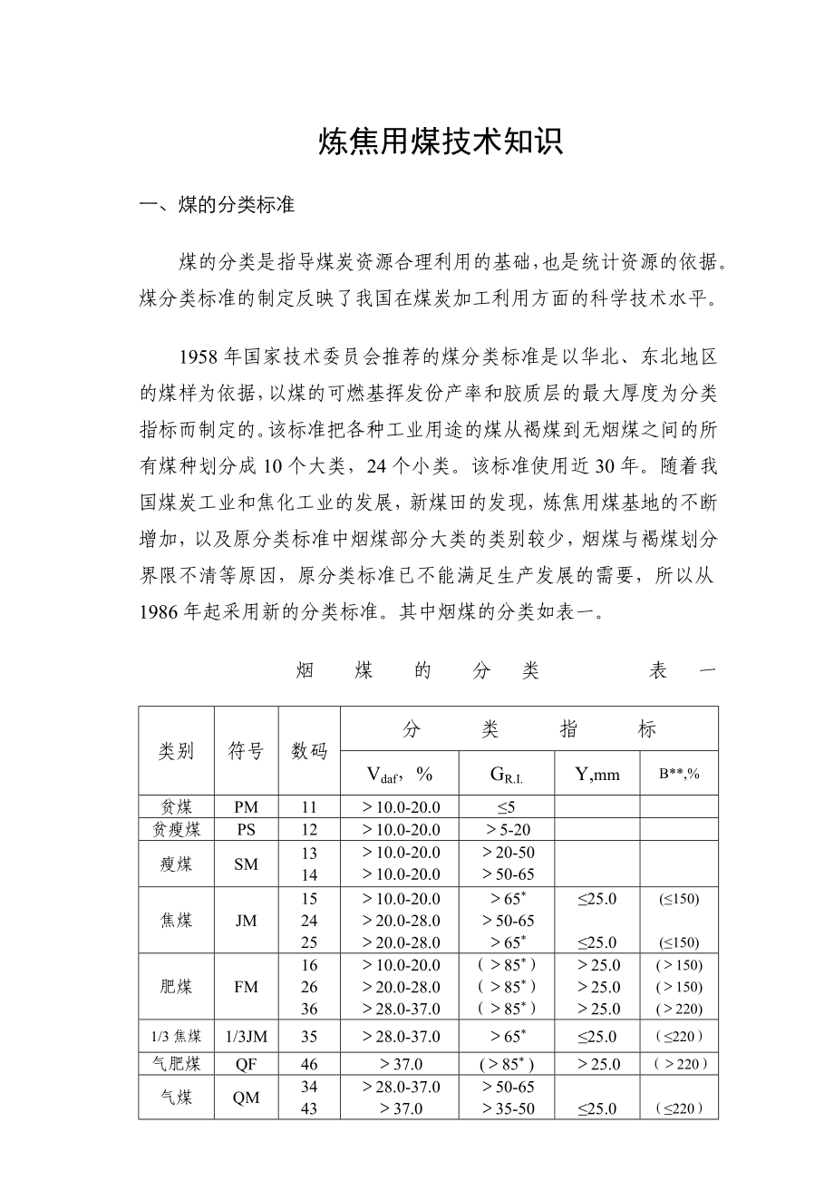 炼焦用煤技术知识.doc_第1页