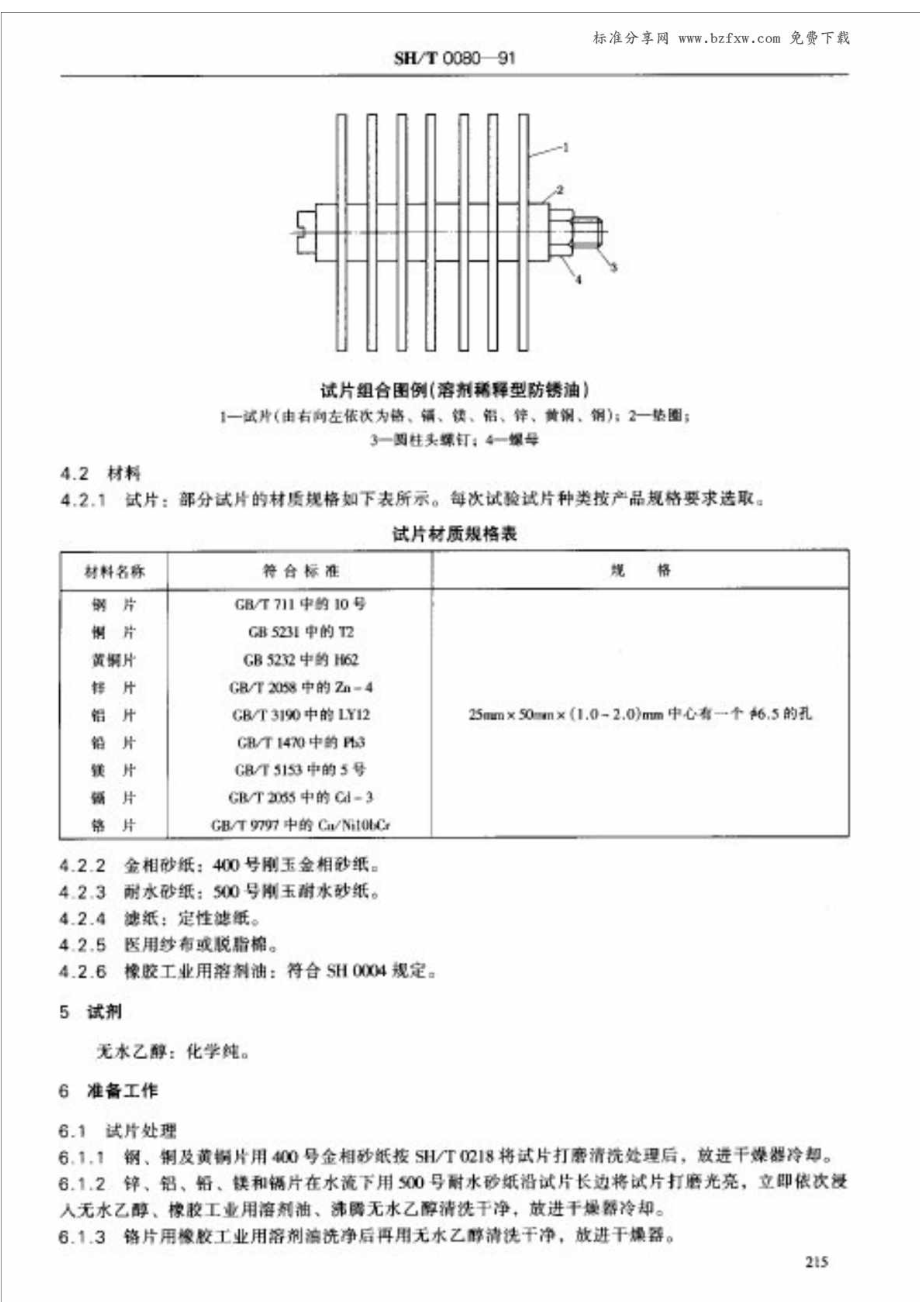 SHT 00801991 防锈油脂腐蚀性试验法.doc_第2页