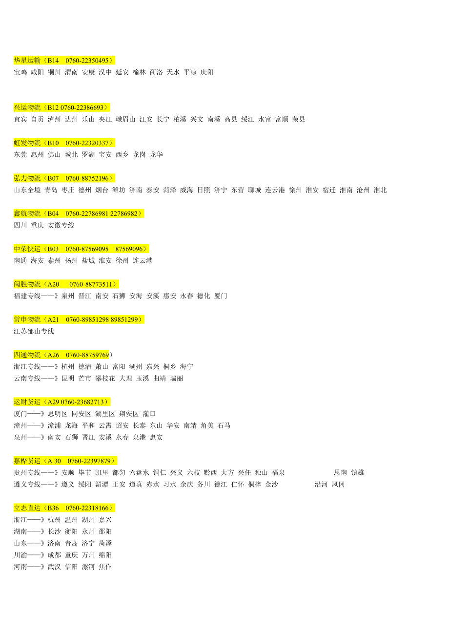 最新最全中山古镇物流.doc_第2页