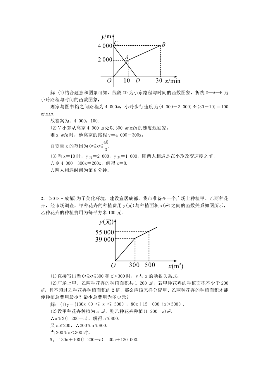 2019年中考数学复习专题复习五函数的实际应用题练习.doc_第2页