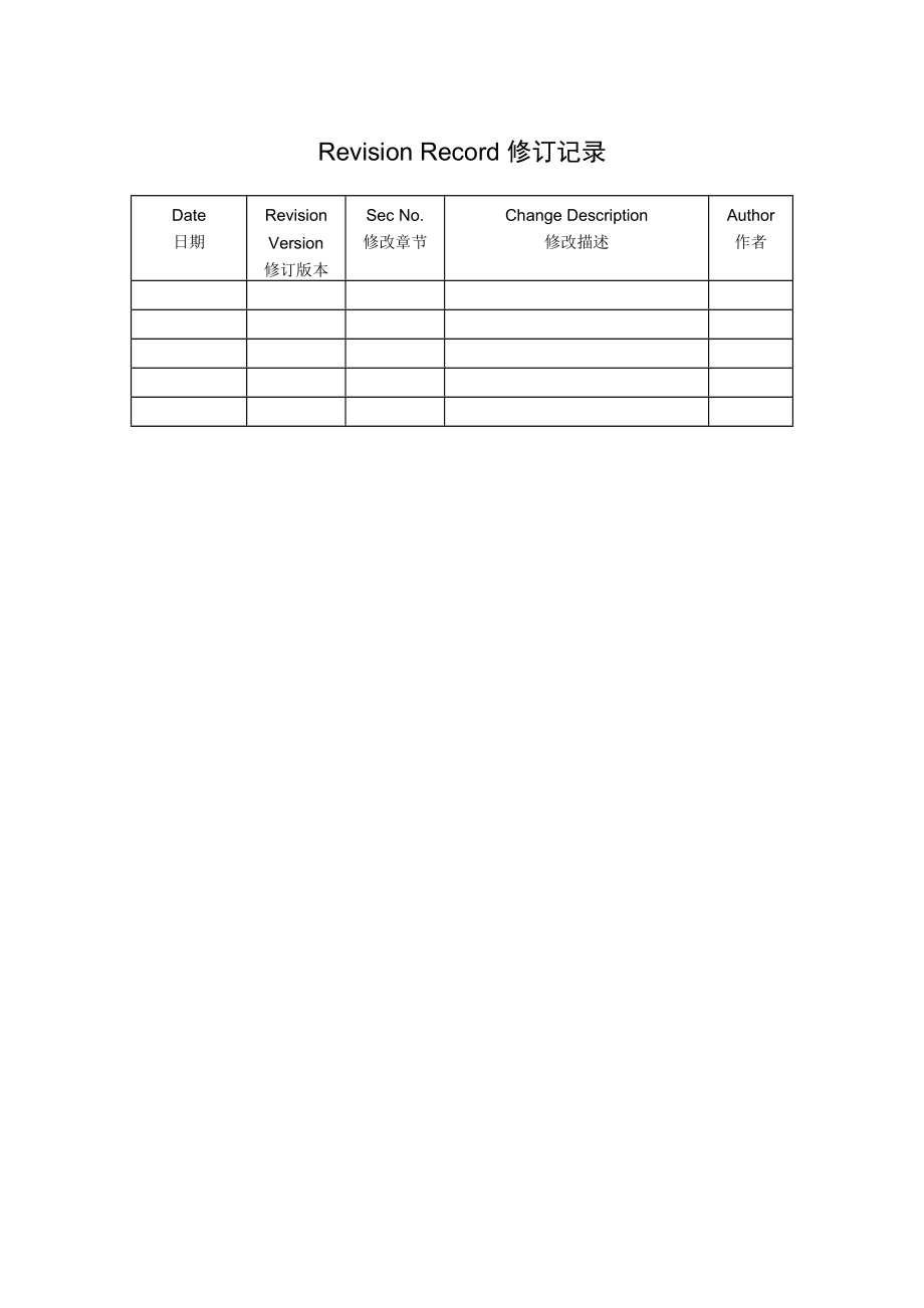 产品研发项目功能规格书模板.doc_第2页