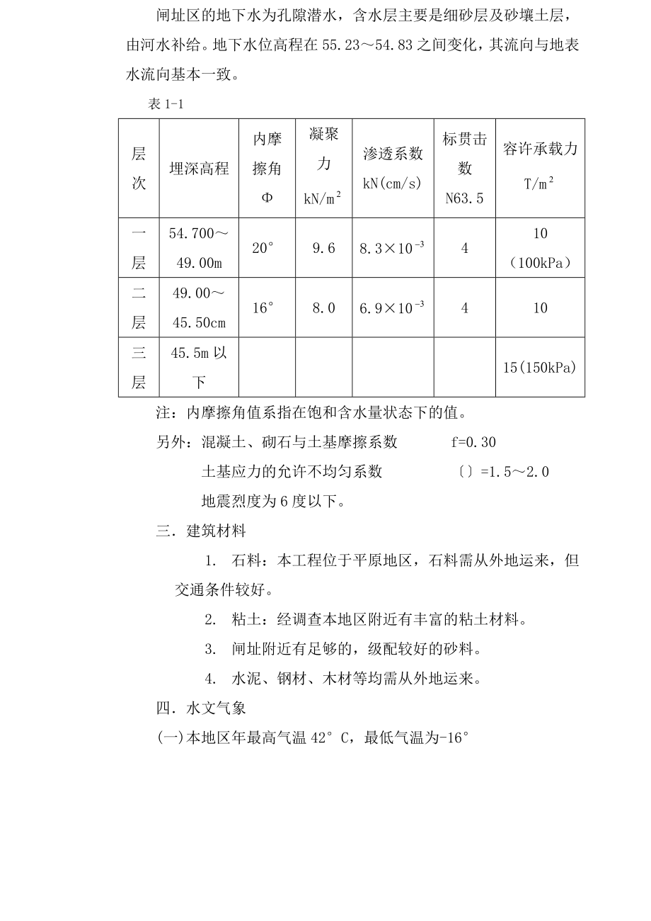 水闸毕业设计说明书.doc_第2页