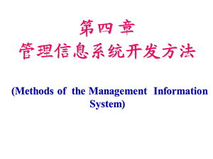 管理信息系统开发方法讲解课件.ppt