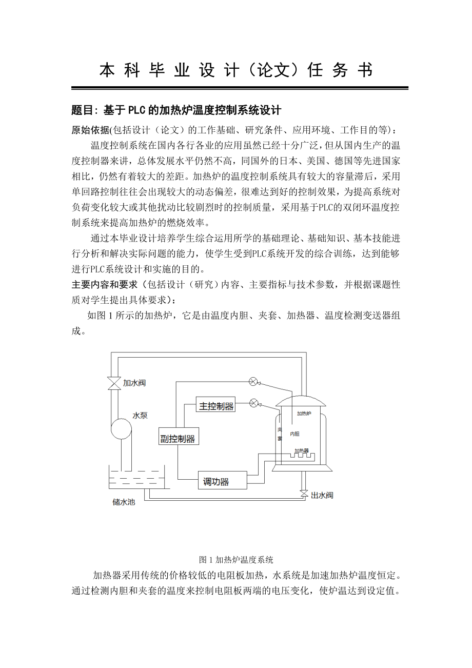 基于PLC的加热炉温度控制系统设计.doc_第1页