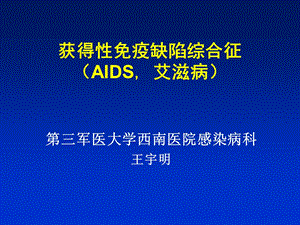 获得性免疫缺陷综合征（AIDS, 艾滋病）ppt课件.ppt