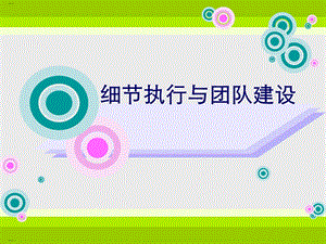 细节执行与团队建设方案课件.ppt