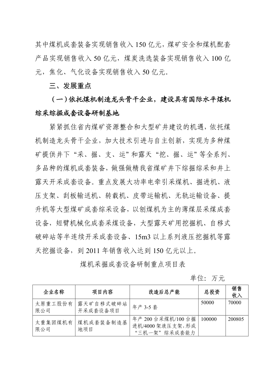 山西省煤机装备制造业调整振兴实施方案.doc_第3页